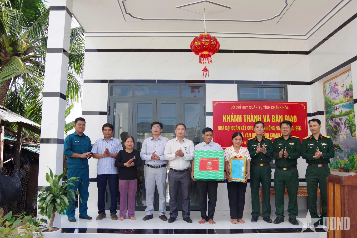 Bộ CHQS tỉnh Khánh Hòa khánh thành, bàn giao nhà đại đoàn kết